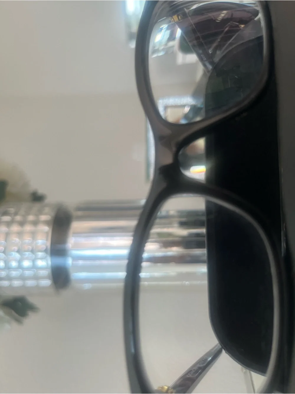Coach Black Rectangle Glasses with Tortoiseshell